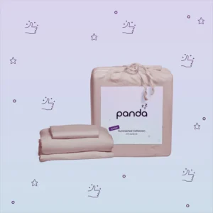 מצעי SunWashed לתינוקות פנדה |מיטת מעבר ולול