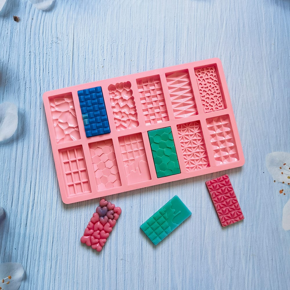 תבנית סיליקון וורודה בצורת חפיסות שוקולד