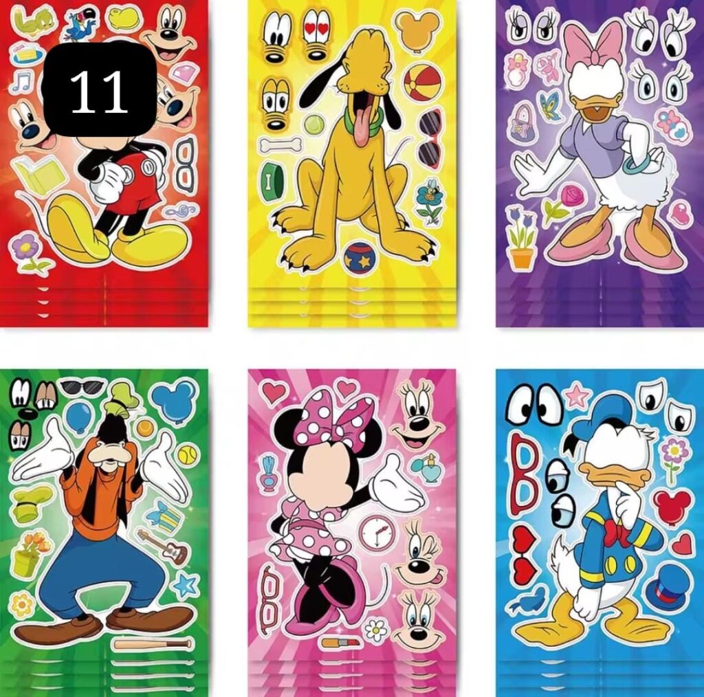 מדבקות דמויות דיסני