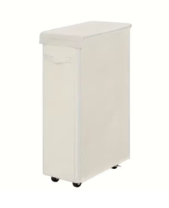 סל כביסה צר עם גלגלים