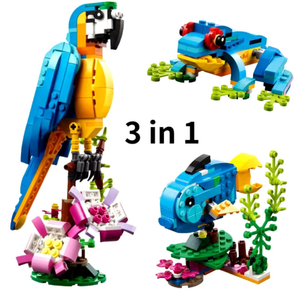 ערכת בניה (תואם לגו) תוכי 3 ב1