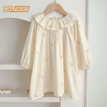 שמלת שמנת וינטג' עם פרחים |מידות 2-6