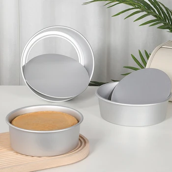 תבניות אלומיניום עגולות לעוגה עם תחתית נשלפת