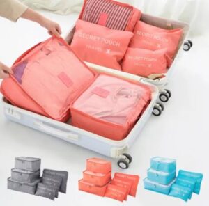 סט תיקים לסידור המזוודה |6 יח'