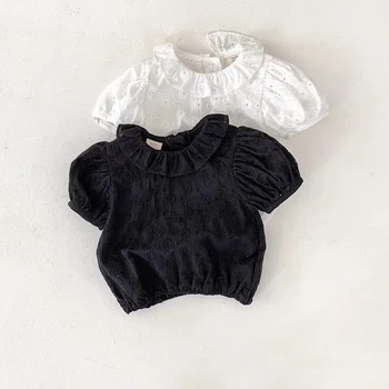 חולצת טי רקמה עם צווארון |מידות: 1-6 שנים