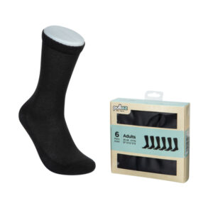 קופסת מתנה 6 זוגות גרבי במבוק לבוגרים
