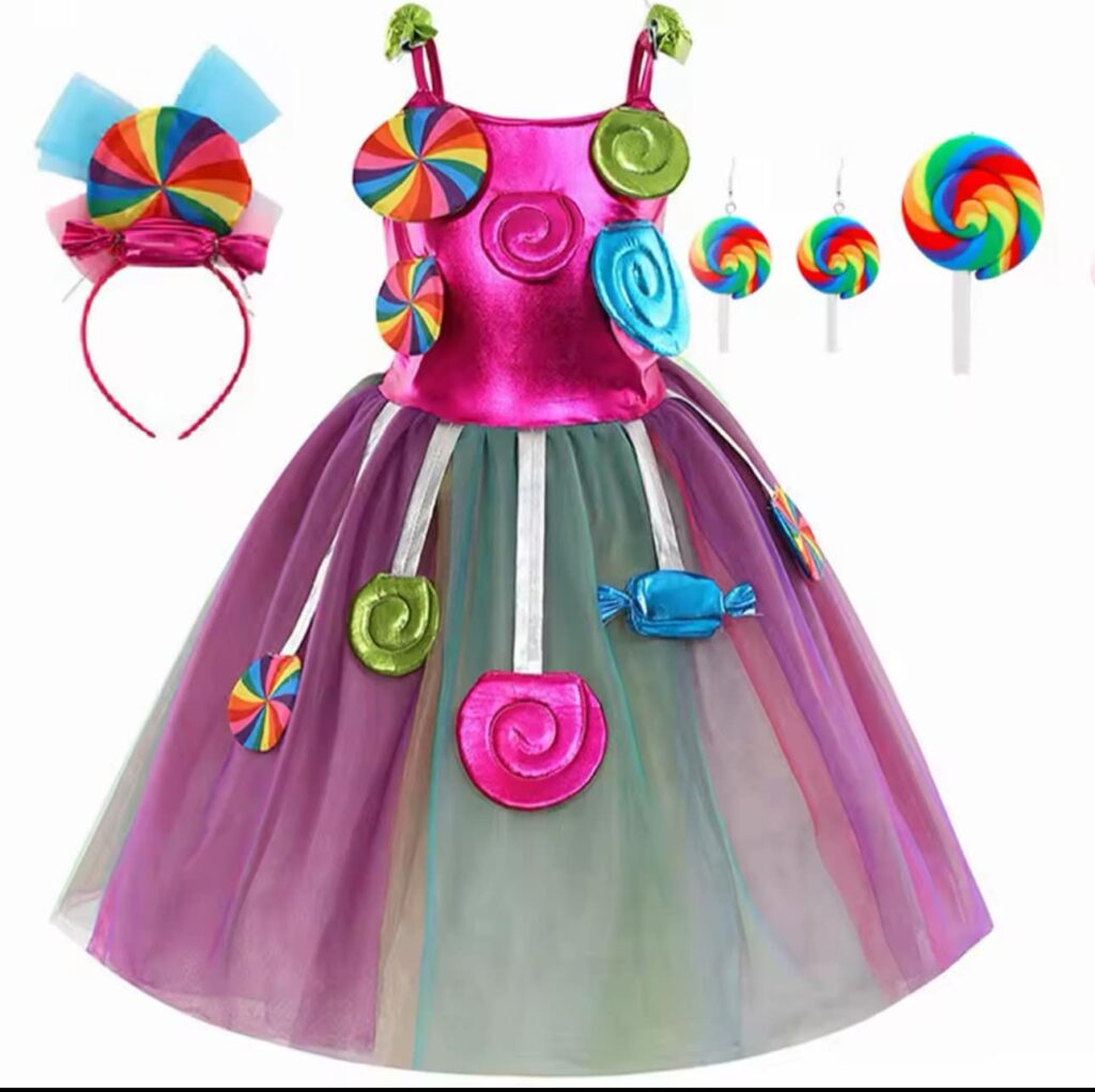 תחפושת מלכת הסוכריות |מידות: 2-10