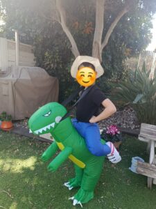 תחפושת מתנפחת דינוזאור