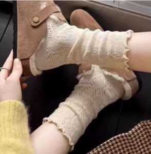 גרביים דמוי תחרה |עד מידה 42