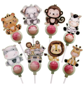 מחזיק לסוכריה על מקל |חיות