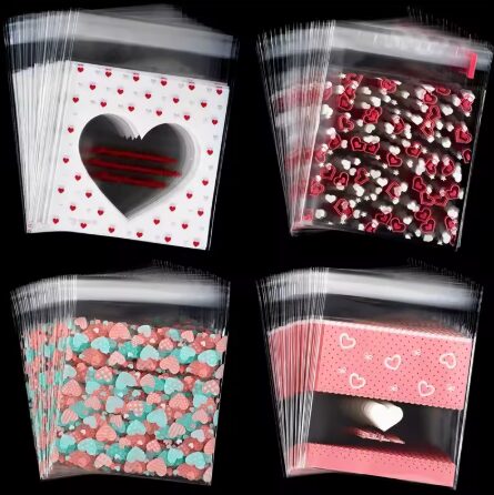 שקיות צלופן בדוגמאות שונות