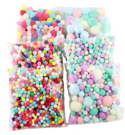 פונפונים צבעוניים ופסטליים