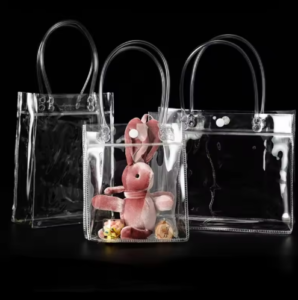 מארז שקיות פלסטיק שקופות עם ידית|15/25 יחידות