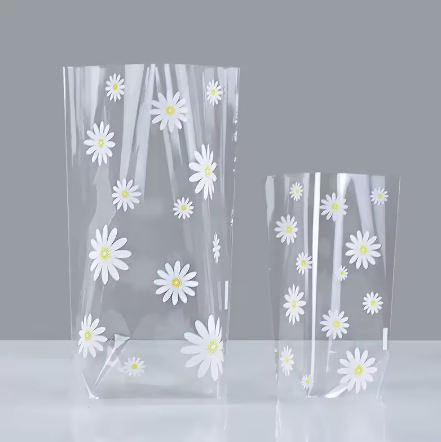 שקיות צלופן עם דוגמת פרחים |50/100 יחידות