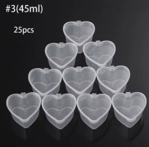 צנצנות לב קטנות |25 יחידות