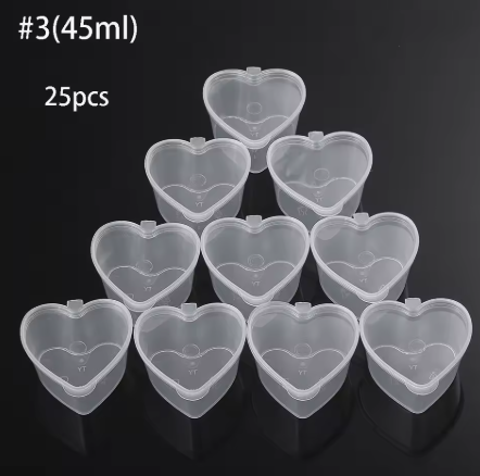 צנצנות לב קטנות |25 יחידות