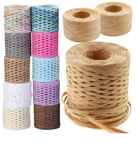 חוט רפיה מנייר במבחר צבעים