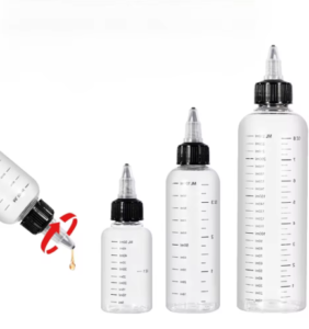 בקבוקים אטומים עם טפטפת במבחר גדלים
