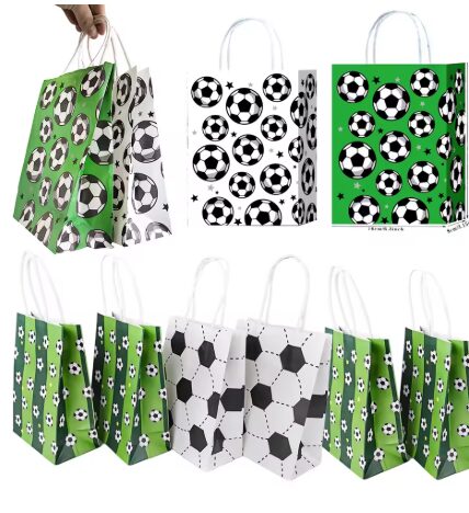 שקיות נייר עם ידית דוג' כדורגל