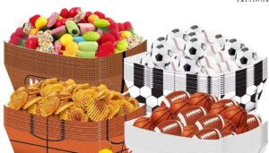 צלחות נייר כדורגל/כדורסל