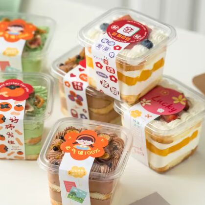 קופסאות פלסטיק לקינוחים/פרוזן/עוגת שכבות ועוד