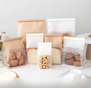 שקיות נייר עם חלון למאפים
