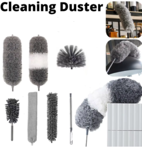 מגוון מברשות עם מוט הארכה לניקוי אבק ולכלוך