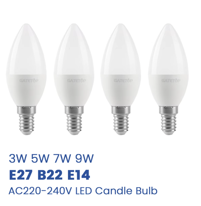 נורות לד צרות בהברגה צרה או רגילה |4 יחידות