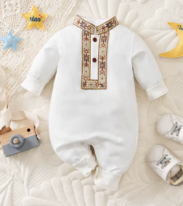 בגד גוף ארוך עם דוג' רקומה