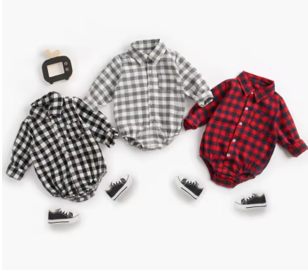 בגדי גוף משובצים |0-3 שנים