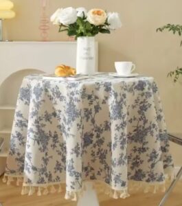 מפות צבעוניות לשולחן עגול