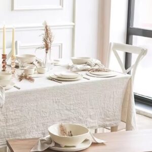 מפה חלקה בצבע קרם