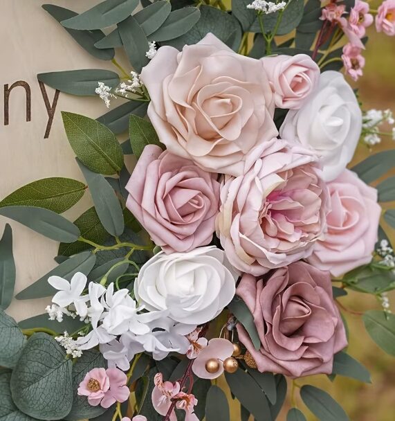 פרחים ועלים לקישוט השולחן