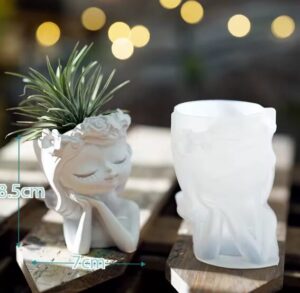 תבניות להכנת עציצים בצורת ילדה