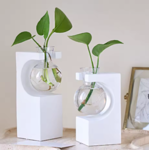 תבניות ליציקת אגרטל בטון עם כלי זכוכית