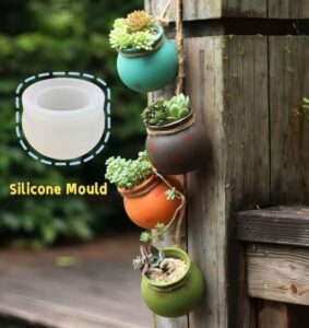 תבנית ליציקת עציצים עגולים