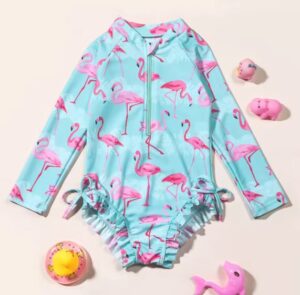 בגד ים פלמינקו עם שרוולי ידיים ארוכים