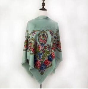 מטפחת מרובעת פרחונית |120*120 ס״מ